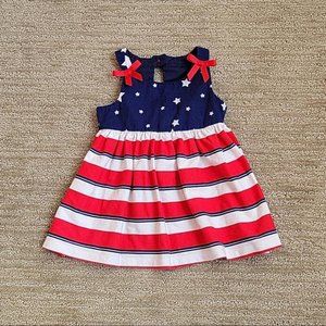 Bonnie Baby Stars and Stripes Patriotic Dress Size 12M